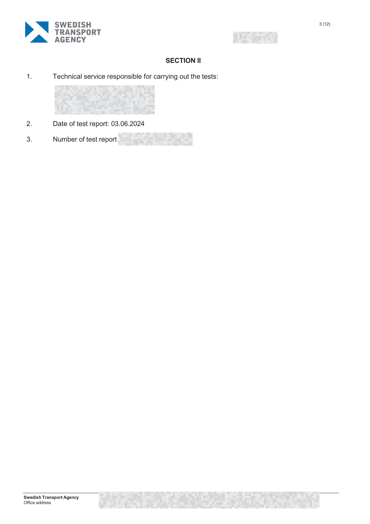 Redacted A8H EU type-approval document, page 3 of 5